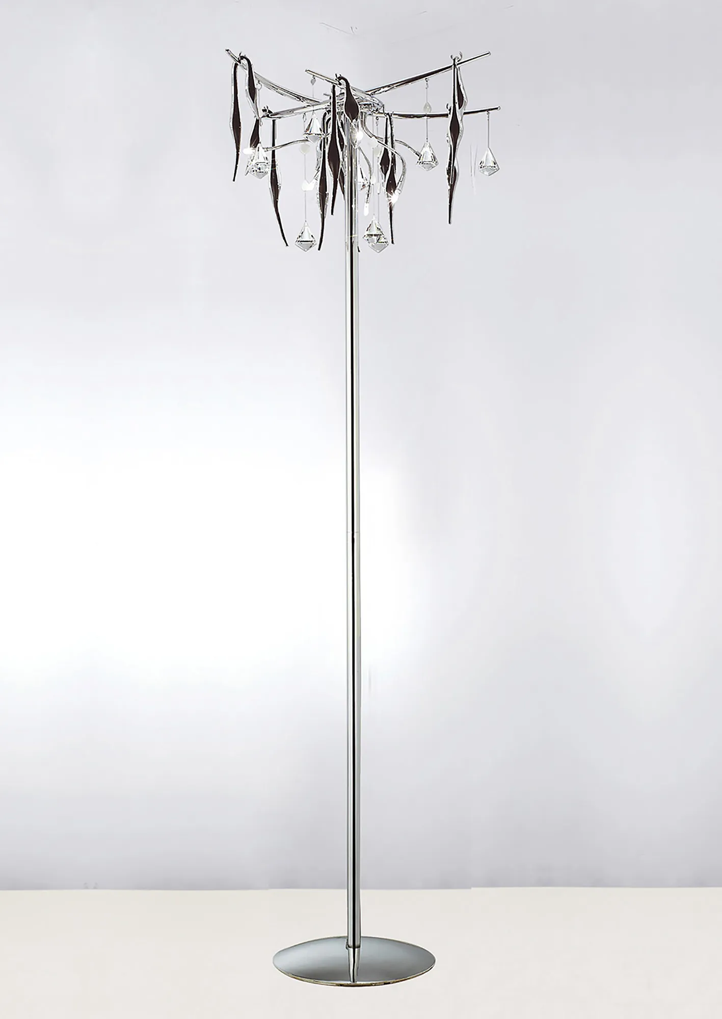 Cygnet Crystal Floor Lamps Diyas Designer Floor Lamps 